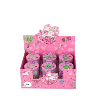 1 Super Heroes Grinder4-teilig Metall pink 3 Motive Ø 5cm